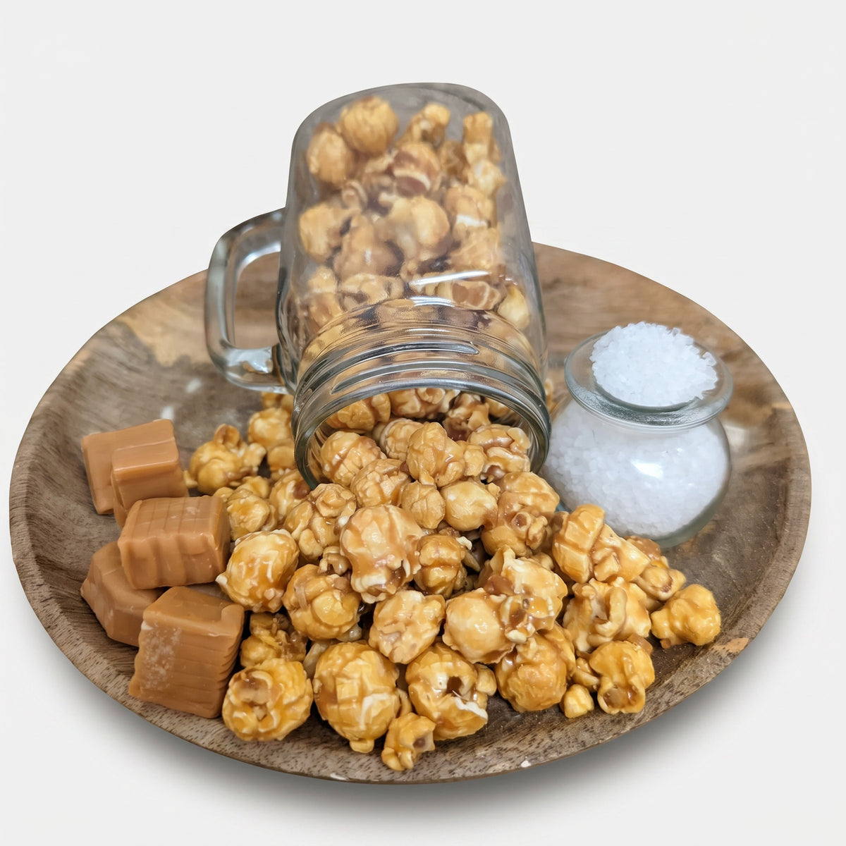 Terps Treasure The Popcorn Loft caramel popcorn gift tin with fine sea salt sprinkle, golden caramel coated kernels