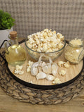 Parmesan Garlic The Popcorn Loft popcorn snack seasoning mix with white cheddar and Parmesan and Romano cheese