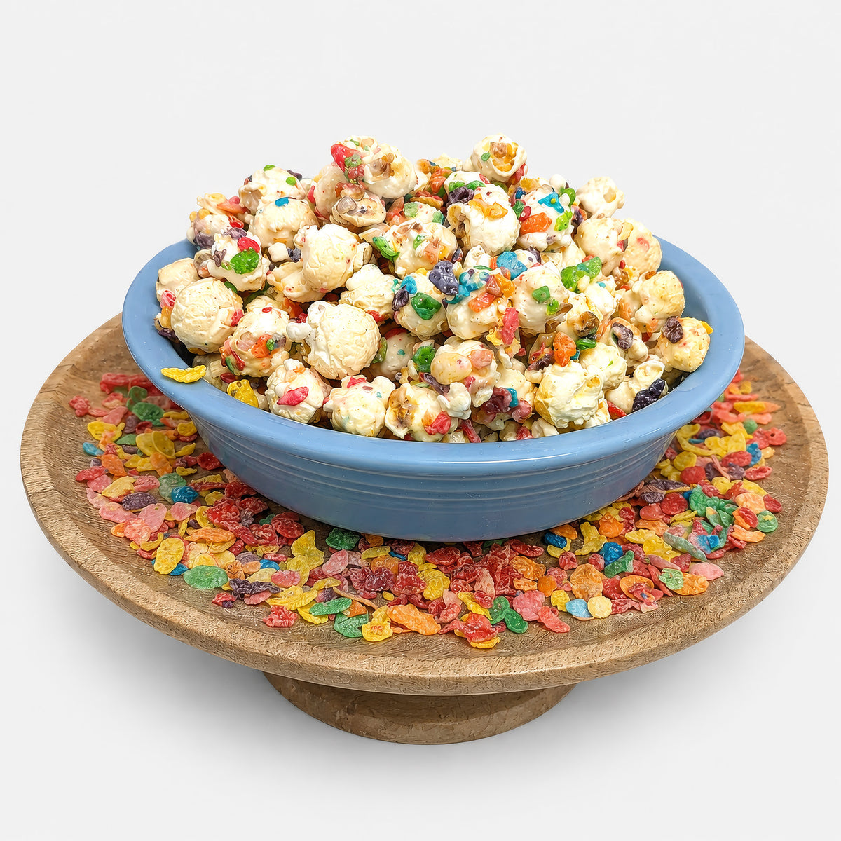 Rebels Pebbles- Fundraiser by The Popcorn Loft snack popcorn with vanilla and fruity cereal layer, white and colorful