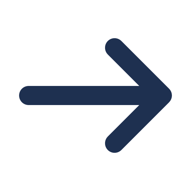 A dark blue right arrow icon on a black background, pointing to the right